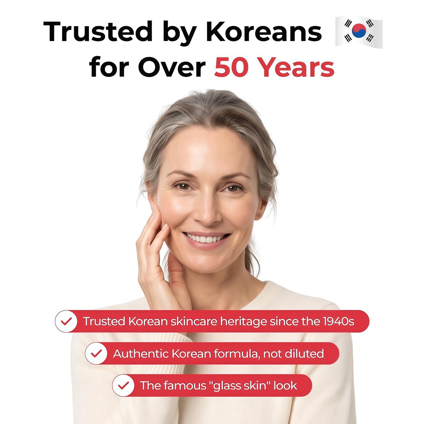 Time Reverse Cream, Korean Skin Care Face Moisturizer, 1.69 Fl Oz